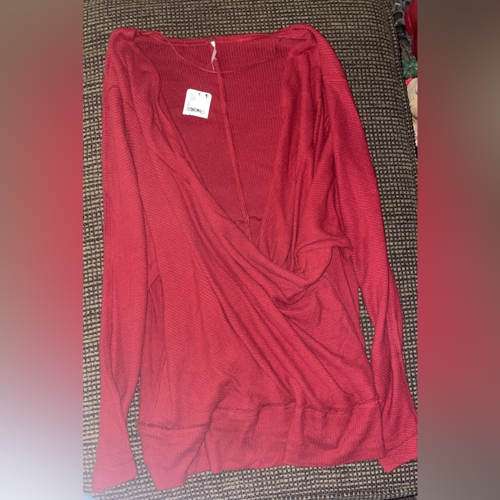 Free people crossover sweater size large